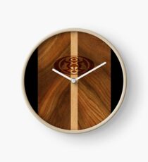 Rocky Point Hawaiian Faux Wood Surfboard - Black Clock