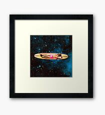 Pleiadian Surfer Framed Print