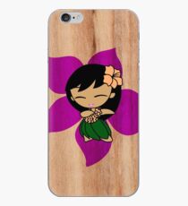 Aloha Honeys Hawaiian Hibiscus Hula Girl - Violet iPhone Case