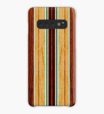 Funda/vinilo para Samsung Galaxy Tabla de surf Hawaiian Nalu Hou Faux Koa Wood - Aqua