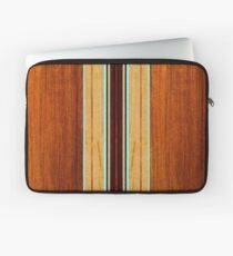 Nalu Hou Faux Koa Wood Hawaiian Surfboard - Aqua Laptop Sleeve