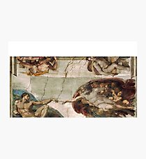 Creation of Adam by Michelangelo Photographic Print