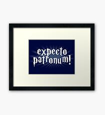 expecto patronum hallows Framed Print