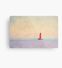 Red Lighthouse - Sheboygan Metal Print