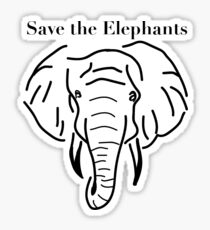 Save the Elephants Sticker