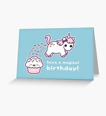 Pooping Unicorn Birthday Greeting Card