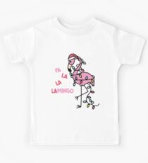 Christmas Flamingo Kids Tee