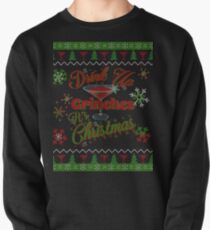 Drink Up Grinches - Martini - Faux Ugly Christmas Sweater Pullover