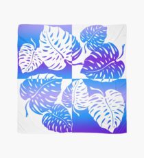 Makua Monstera Tropical Hawaiian Striped Blend - Purple Scarf