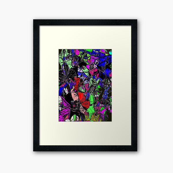 The Shape of Orchids Framed Art Print
