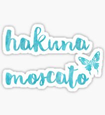 Hakuna Moscato - blue Sticker