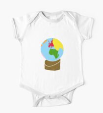 Montessori Globe Short Sleeve Baby One-Piece