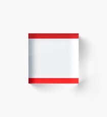 MLB DNB (White on Dark) Acrylic Block