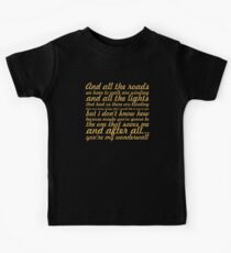Oasis... “Wonderwall” Song Lyric Kids Tee