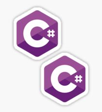 C# x2 Sticker