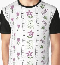 Needlepoint Embrodery Graphic T-Shirt