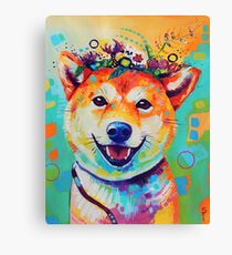 Happy Shiba Canvas Print