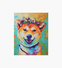 Happy Shiba Art Board