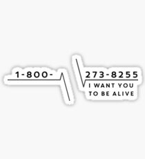 Pegatina Línea Directa de Suicidio