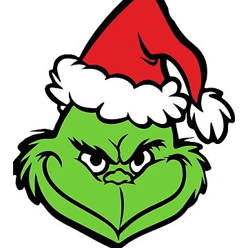 Resting Grinch Face - Grinch - Sticker