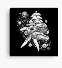 Space Whale Canvas Print