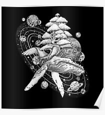 Space Whale Poster