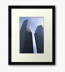 Jigsaw buildings Framed Print
