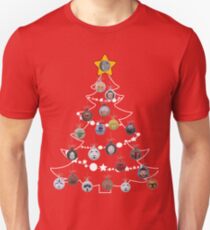 Weihnachtsbaum-Birnen Slim Fit T-Shirt
