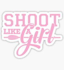 Shoot Like Girl Archery Sticker