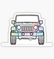 Tie Dye Jeep Sticker