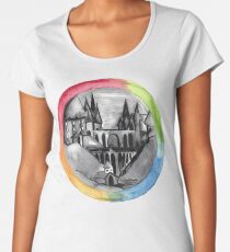 magische Burg Frauen Premium T-Shirts