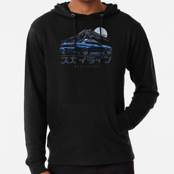Evolution of Skyline GTR inspired Car Nismo Silhouette Hoodie Hooded Top