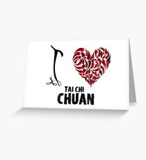 Tai Chi Chuan T Shirt Design I Love Tai Chi Chuan Greeting Card