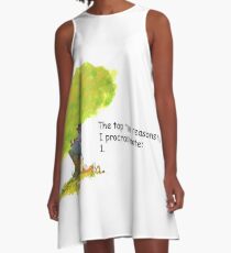 Calvin is a procrastinator A-Line Dress