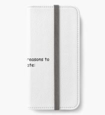Calvin is a procrastinator iPhone Wallet/Case/Skin