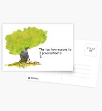 Calvin is a procrastinator Postcards