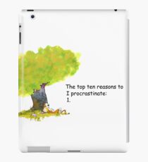 Calvin is a procrastinator iPad Case/Skin
