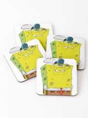 Grinning Spongebob - Funny Spongebob Meme Shirt Coasters