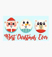 Best Christmas Ever. Christmas Gifts for kids and adults Photographic Print