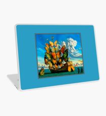 BUTTERFLY SHIP : Vintage Surreal Abstract Fantasy Print Laptop Skin