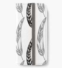 feathers, leaves, graphics iPhone Wallet/Case/Skin