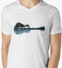 Nature Guitar Men's V-Neck T-Shirt
