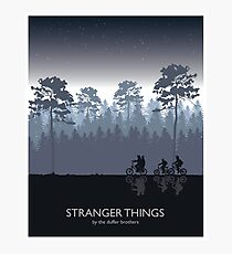 Stranger Things Tribute Art Photographic Print