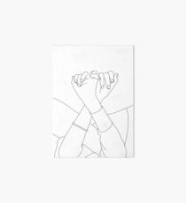 Verbundene Fingerlinie, die Illustration zeichnet - Aisha Galeriedruck