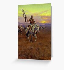 Medicine Man by Charles Marion Russell Greeting Card
