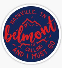 Belmont University - Style 51 Sticker