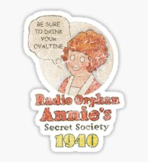 Radio Orphan Annie's Secret Society (A Christmas Story) Sticker
