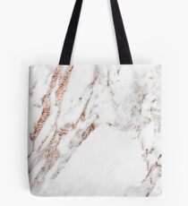 Rose gold vein marble Tote Bag