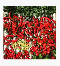So many chiles... Photographic Print