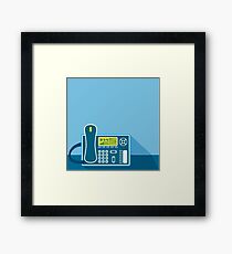Office Phone Framed Print